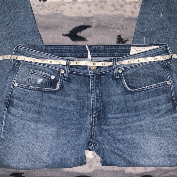 rag & bone DRE Low-Rise Slim Distressed Boyfriend Jeans — 31 - Picture 12 of 14